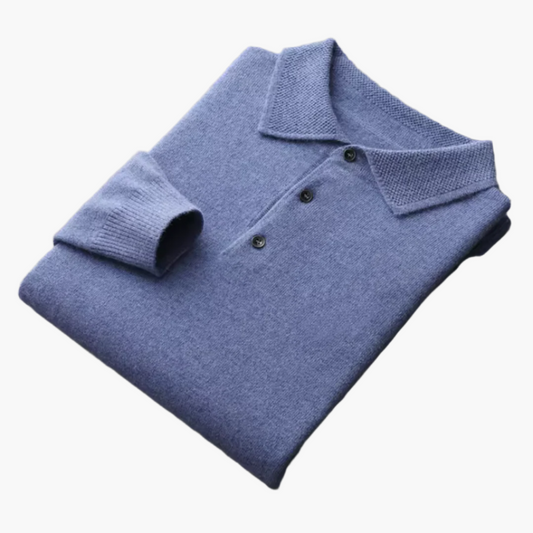 Herren Premium Wollpolo – Klassischer Strickpullover für Alltag & Business