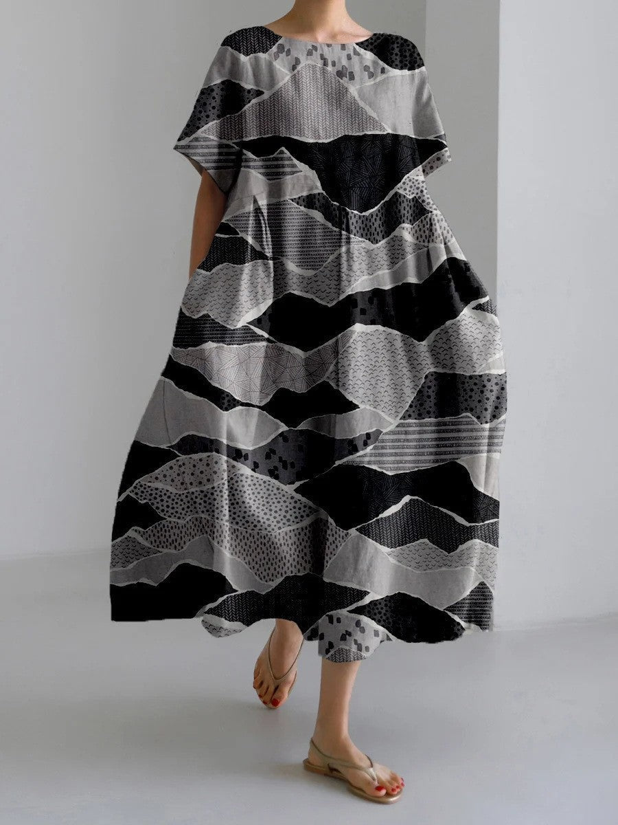 Natalie – Special women's dress with geometric pattern