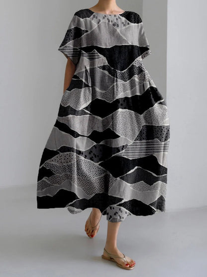 Natalie – Special women's dress with geometric pattern