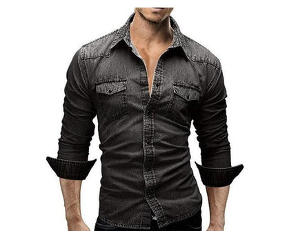 Kenny – Langes Herrenhemd in lässigem Slim Fit