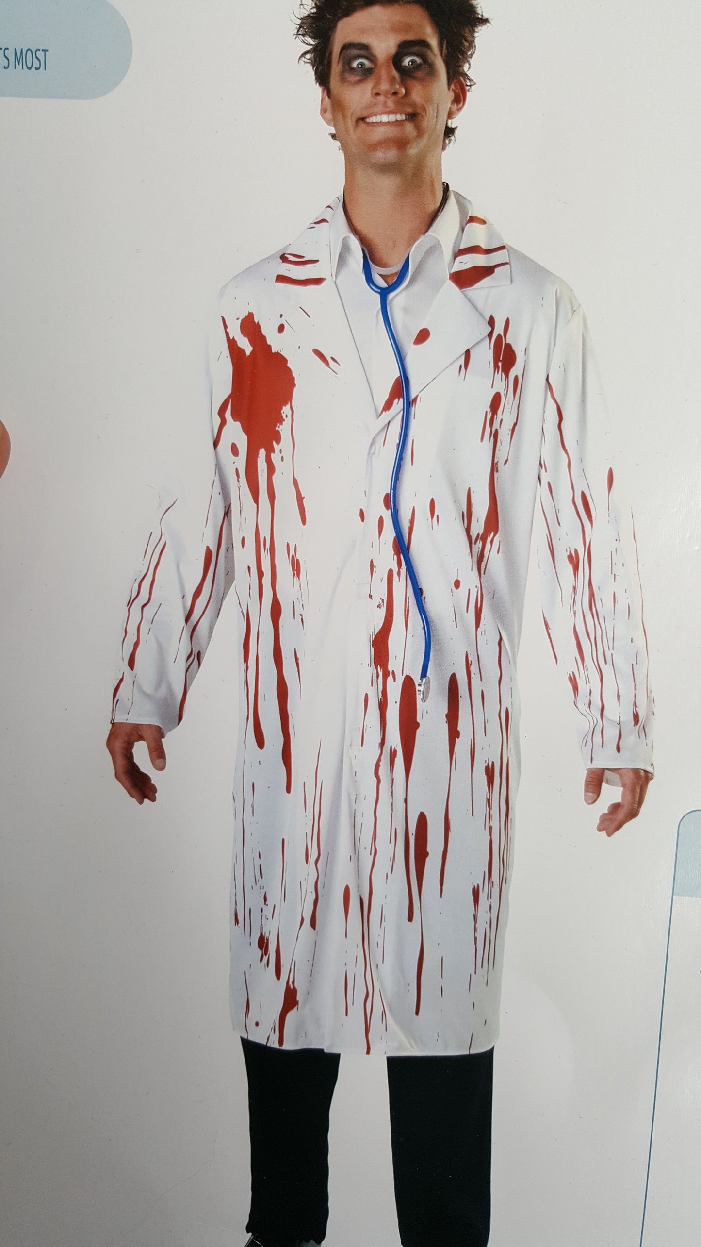 Halloween Men's Zombie Doctor Costume for spooky parties and events