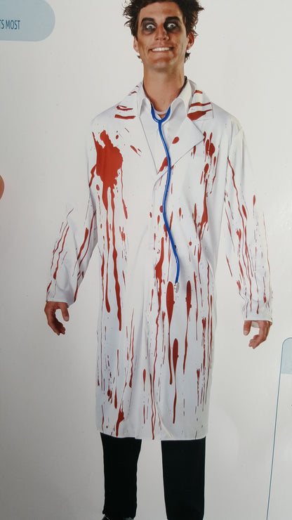 Halloween Men's Zombie Doctor Costume for spooky parties and events