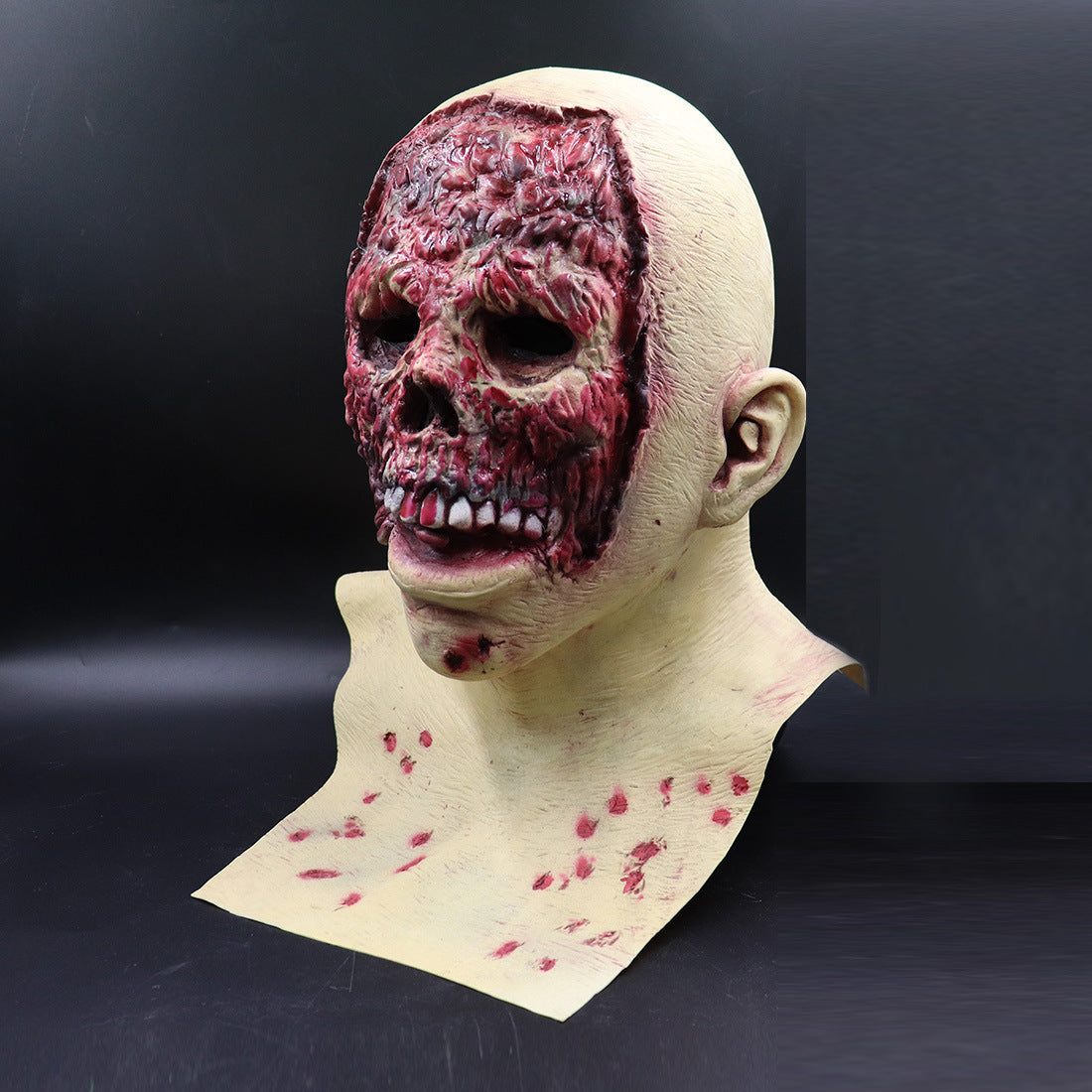 Halloween latex mask for adults – creepy zombie face mask for costumes & parties