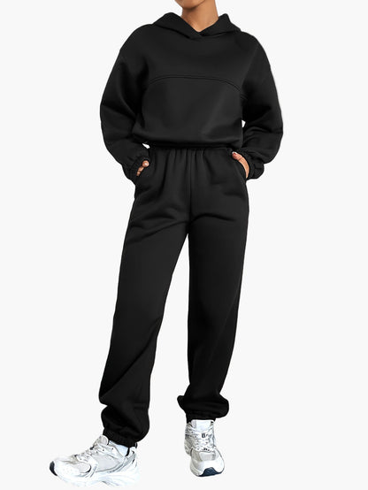 Women's Tracksuit Two-Piece Hoodie & Jogging Pants Casual Sport Streetwear