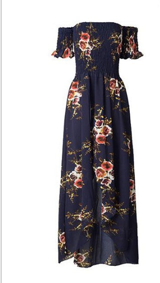 Jessica – Boho Maxikleid Off-Shoulder Sommer