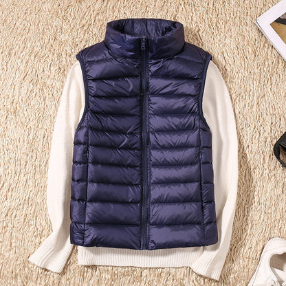 Damen Steppweste Leicht Daunenweste Modern Outdoor Alltag