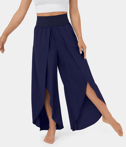 Ann – Weite Damenhose mit hohem Bund