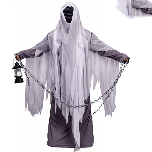 Halloween ghost costume for adults – spooky costume for Halloween parties & creepy events