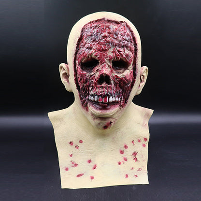 Halloween latex mask for adults – creepy zombie face mask for costumes & parties