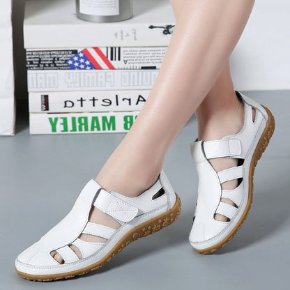 Zoe – Handgemachte Retro Weiche Sohle Velcro Freizeit Schuhe für Damen
