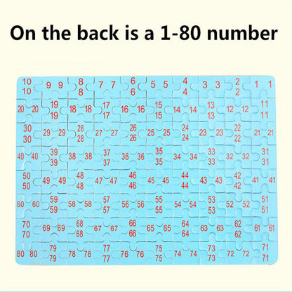 Kinder Holzpuzzle Set – Bunte Lernspielzeuge im Aufbewahrungs-Metallkasten, ab 3 Jahren, Unisex