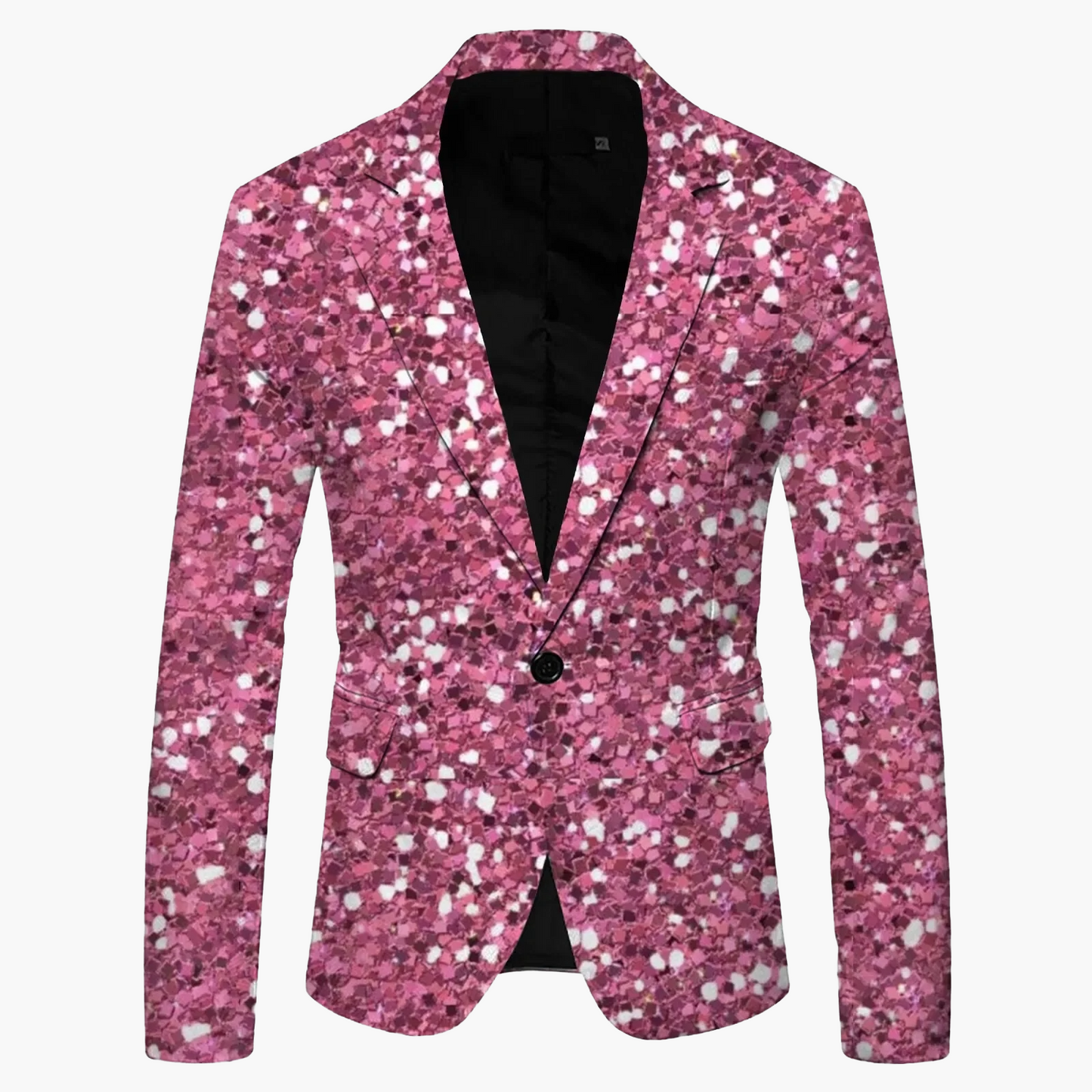 Men's Blazer Slim Fit Modern Business & Party Jacket – Stylish One-Button Jacket for Festive Occasions