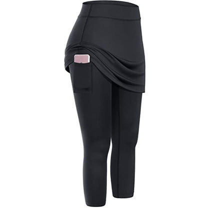 Amanda – Damen Tennisrock mit Leggings und Taschen