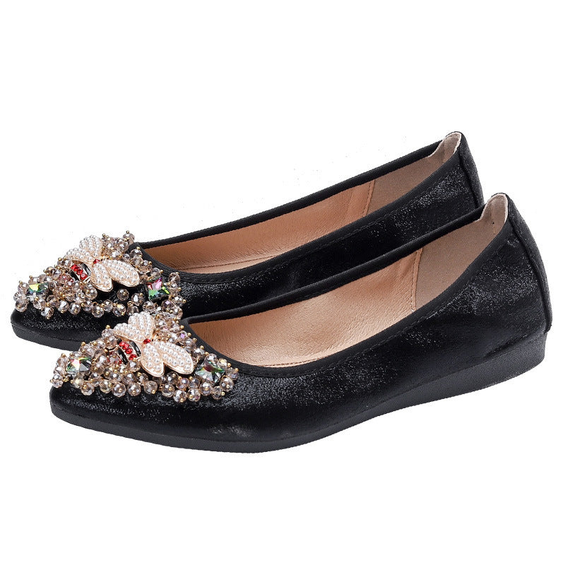 Adele – Glitzernde Damenschuhe im Koreanischen Stil