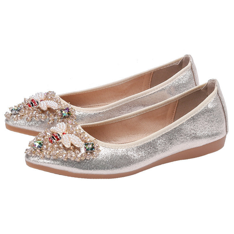 Adele – Glitzernde Damenschuhe im Koreanischen Stil