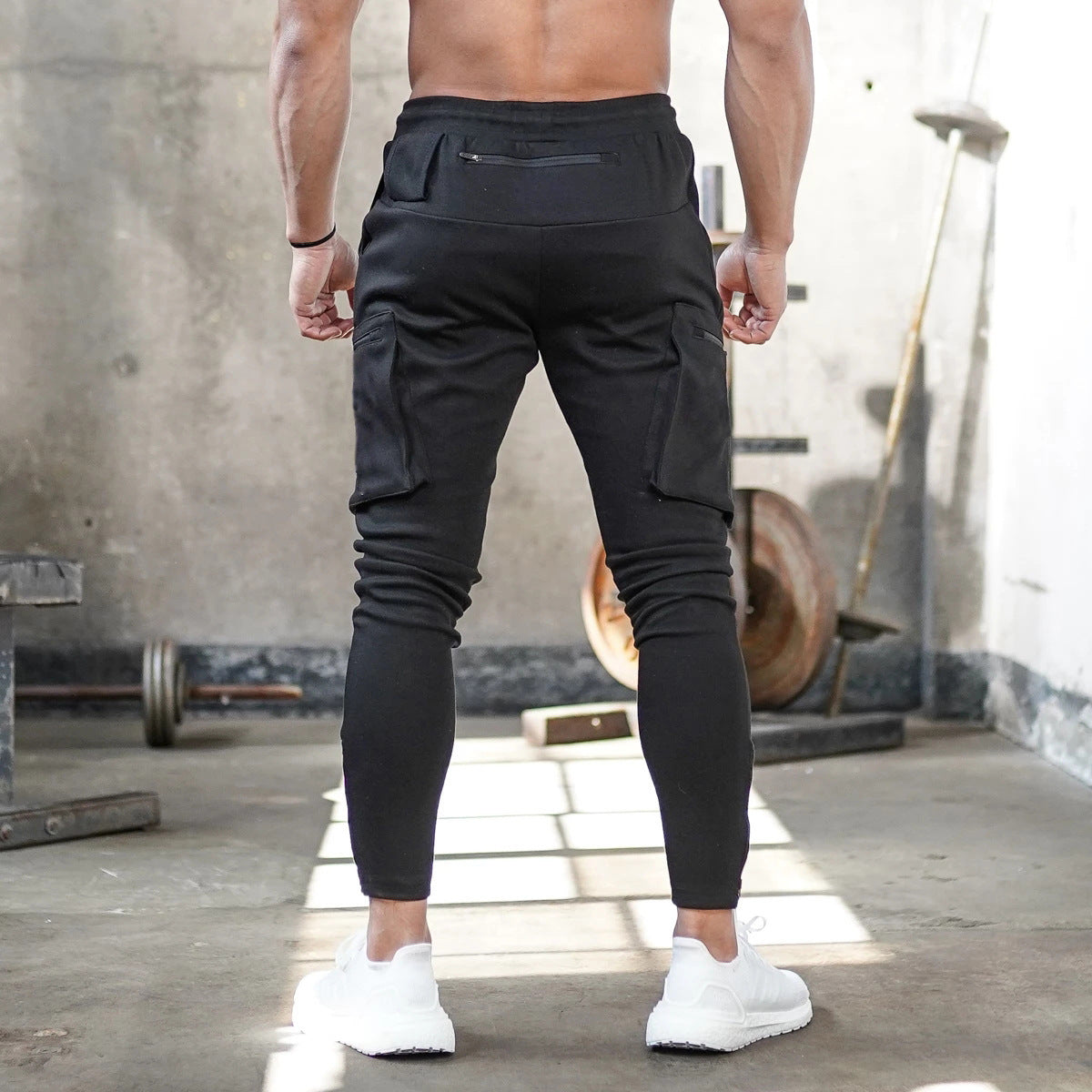 Herren Sportliche Cargo Jogginghose – Trainings- & Freizeit-Jogger mit Taschen, Streetwear Stil