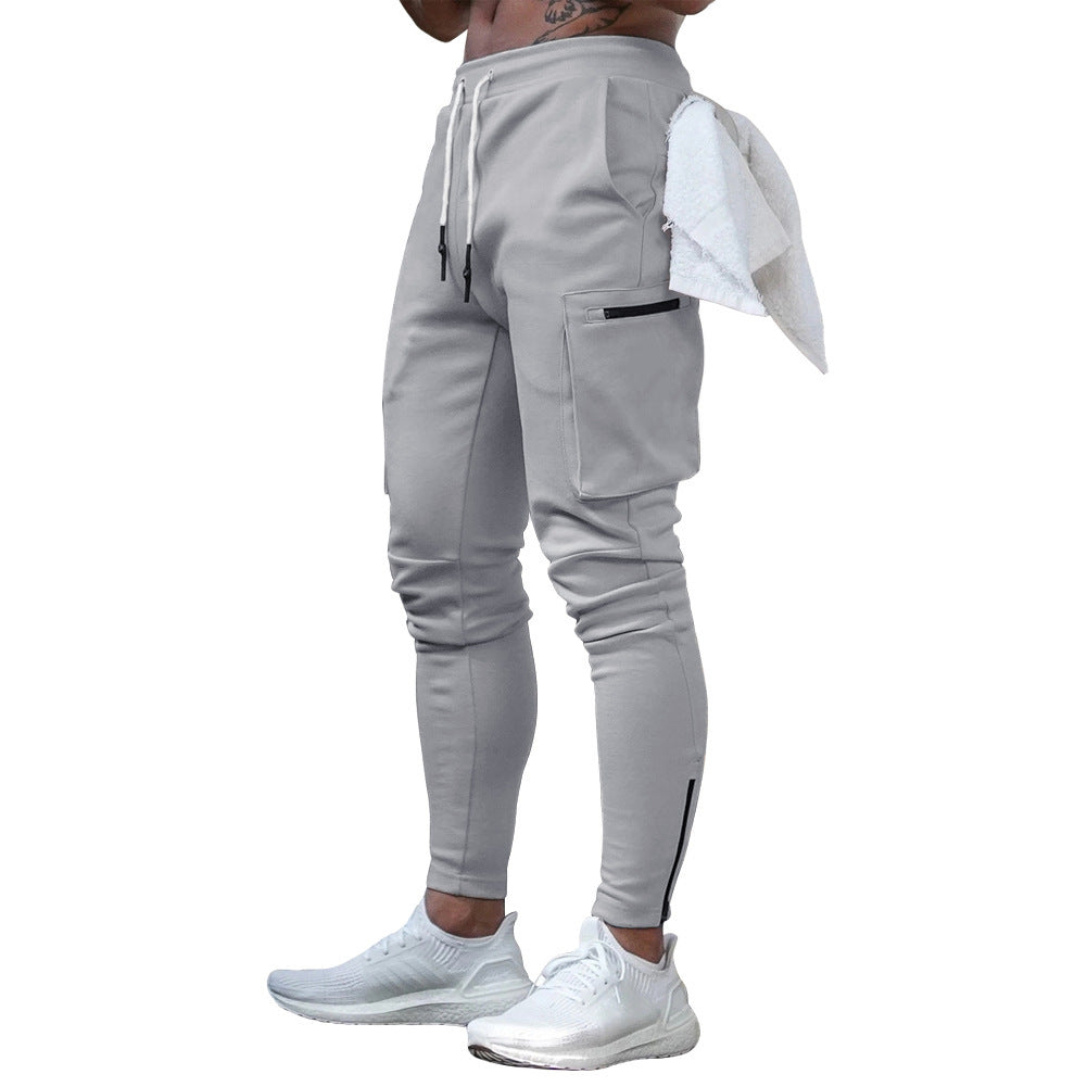 Herren Sportliche Cargo Jogginghose – Trainings- & Freizeit-Jogger mit Taschen, Streetwear Stil