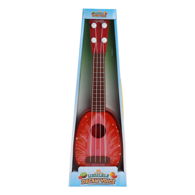 Kinder-Simulations-Ukulele Spielzeug – Lerninstrument für Jungen und Mädchen, realistische Ukulele für musikalische Früherziehung