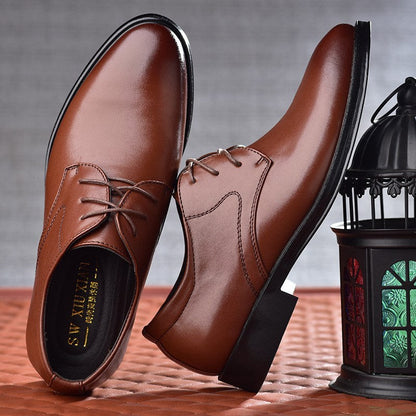 Vincent – Schwarze Herrenschuhe mit Spitzem Zeh