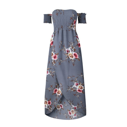 Jessica – Boho Maxikleid Off-Shoulder Sommer