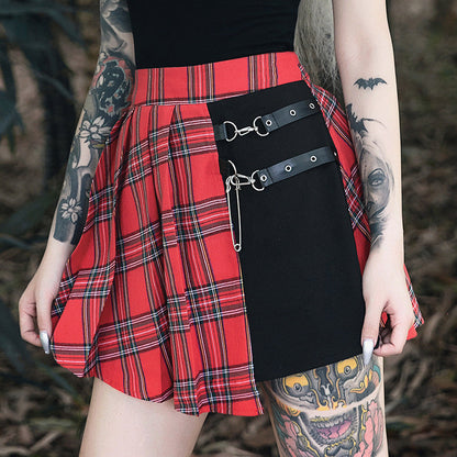 Sara – Faltenrock im Gothic-Stil für Damen