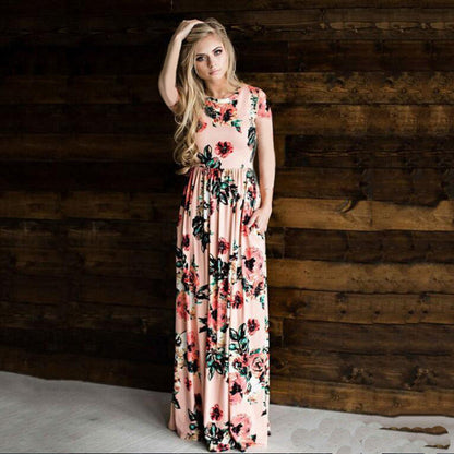 Phoebe – Boho Maxikleid mit Blumenmuster