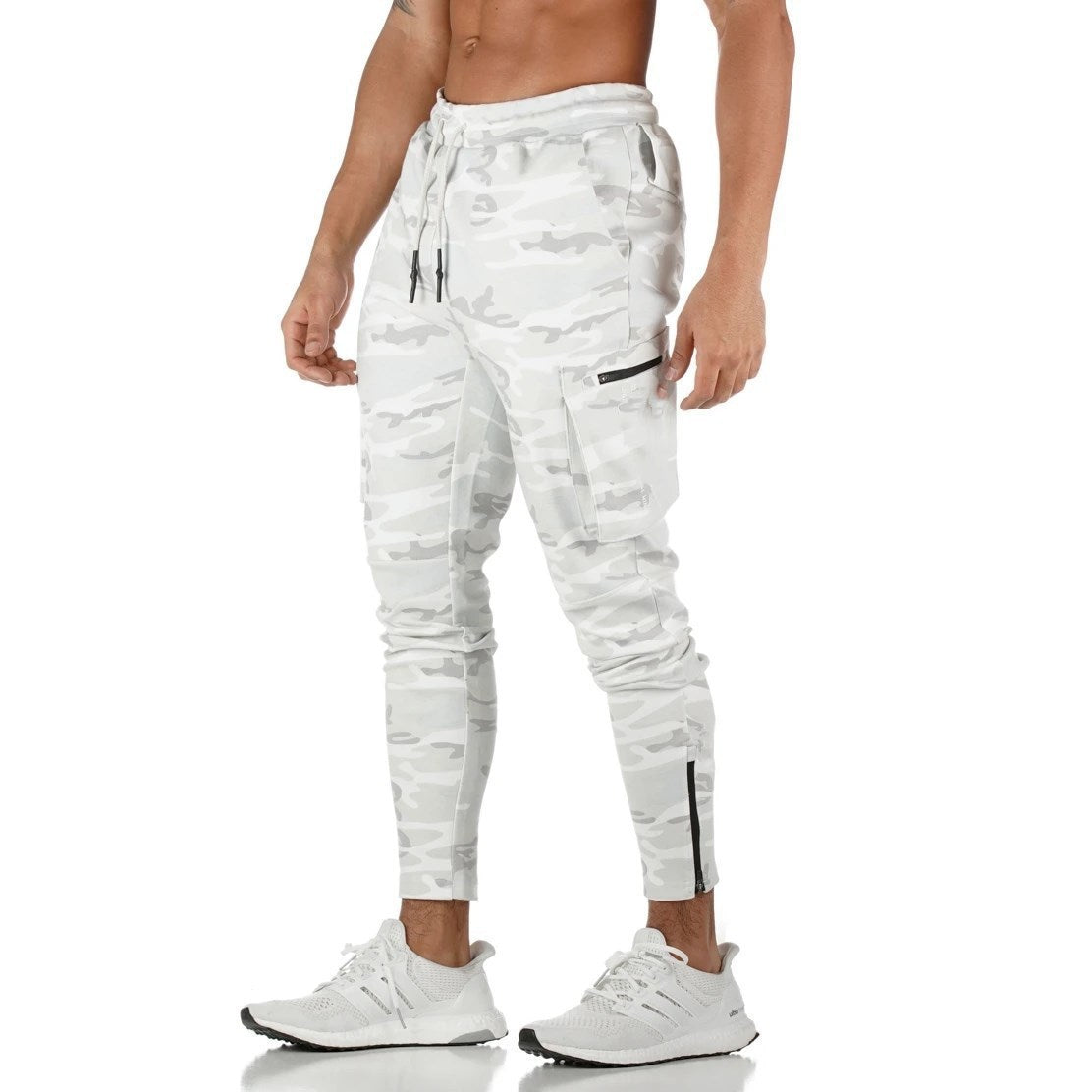 Herren Sportliche Cargo Jogginghose – Trainings- & Freizeit-Jogger mit Taschen, Streetwear Stil