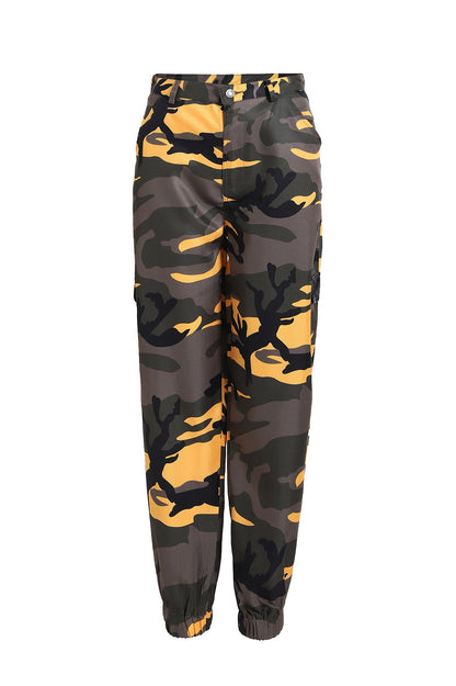 Jake – Camouflage Arbeitsdenim Harem-Hosen