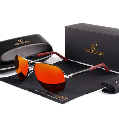 Herren Aviator Polarisierte Sonnenbrille – Stilvolle Allround-Sonnenbrille für Alltag, Sport & Autofahren