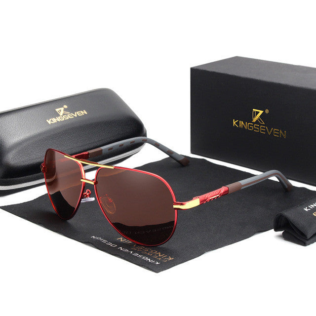 Herren Aviator Polarisierte Sonnenbrille – Stilvolle Allround-Sonnenbrille für Alltag, Sport & Autofahren
