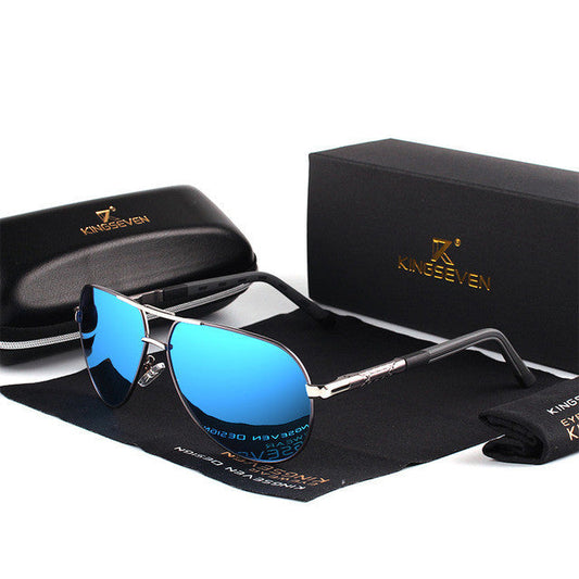 Herren Aviator Polarisierte Sonnenbrille – Stilvolle Allround-Sonnenbrille für Alltag, Sport & Autofahren