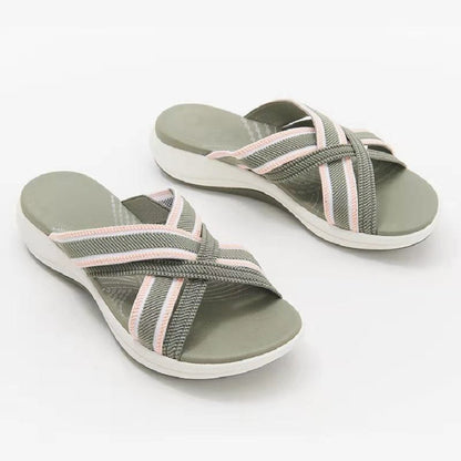 Sophia – Freizeit Plateau-Strandsandalen