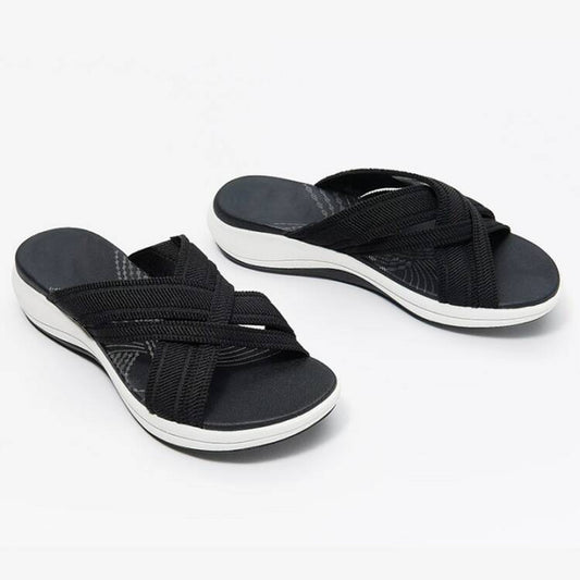 Sophia – Freizeit Plateau-Strandsandalen