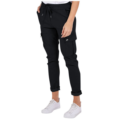 Joanne – Lässige Damen-Cargohose mit Taschen und Kordelzug