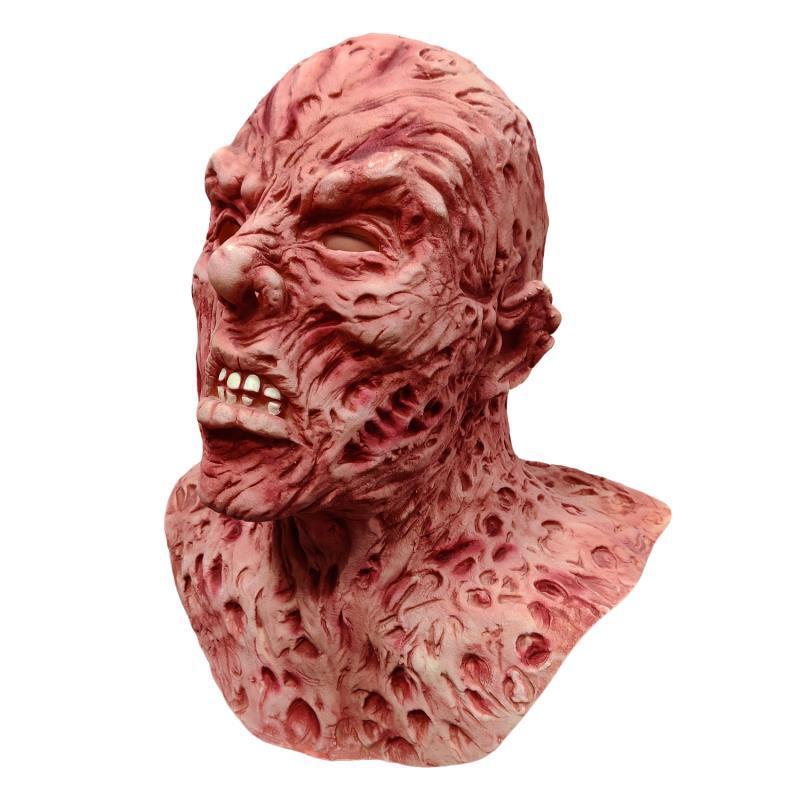 Halloween Men's Latex Mask Freddy – Creepy Horror Mask for Adults, Costume & Party
