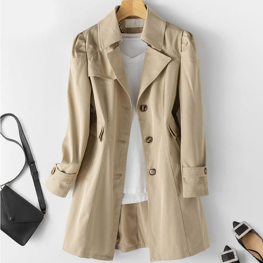 Tamara – Schlanker Damen-Trenchcoat im koreanischen Stil