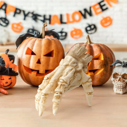 Halloween Glowing Electric Ghost Hand – Movable Zombie Decoration for Horror Parties & Haunted House