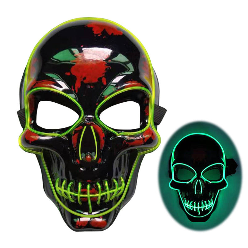 Halloween LED Glowing Skull Mask for Adults – Perfect for Costume Parties & Spooky Decorations