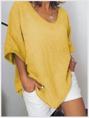 Damen Sommer bluse Locker Casual Oberteil Freizeit