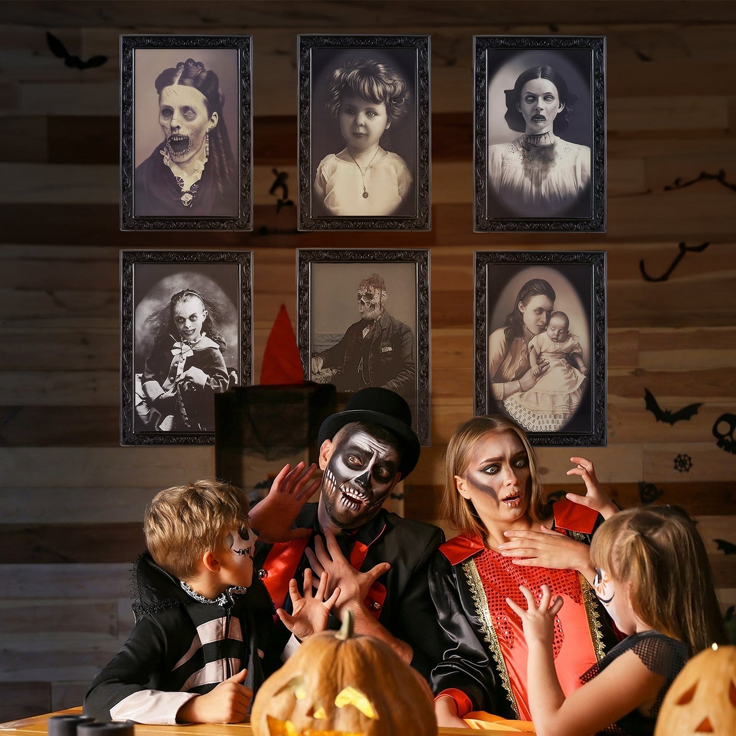 Halloween decoration 3D ghost picture frame – creepy portraits for haunted houses & parties