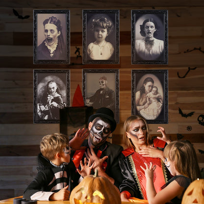 Halloween decoration 3D ghost picture frame – creepy portraits for haunted houses & parties