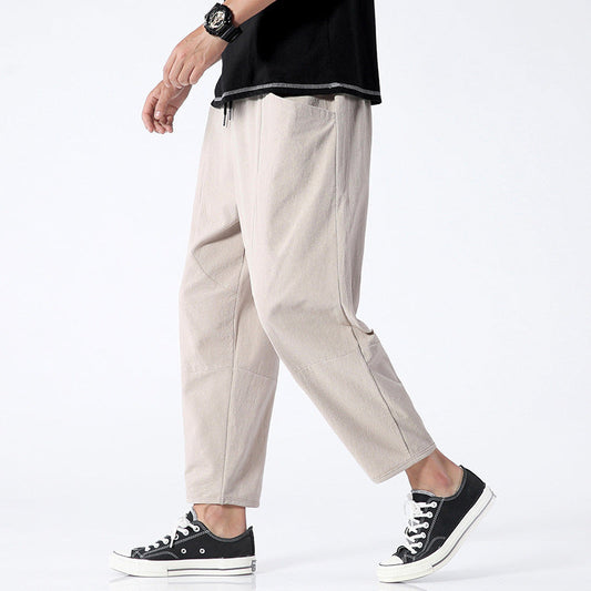 Herren Haremhose Casual Loose Fit – Lässige Freizeithose im modernen Streetwear-Stil