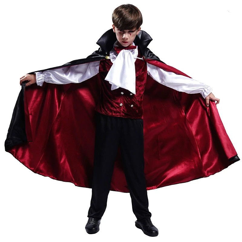 Children's Halloween Vampire Costume – Boys' Outfit for Spooky Parties & Carnival