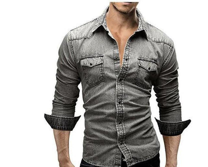 Kenny – Langes Herrenhemd in lässigem Slim Fit