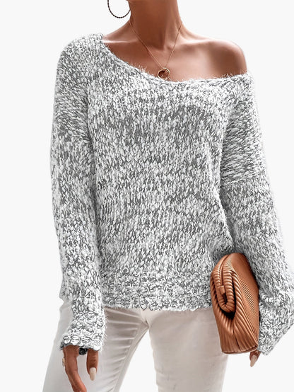 Damen Strickpullover im lockeren Casual-Stil – Perfekt für Herbst & Winter