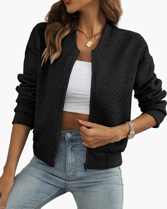 Damen Bomberjacke Stepp-Design Urban Streetstyle Freizeitjacke