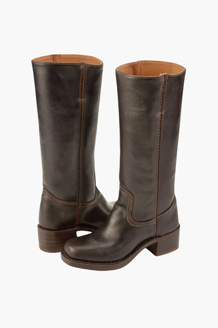 Women's Boots Western Style Classic – Fashionable Block Heel Boots for Everyday and Leisure