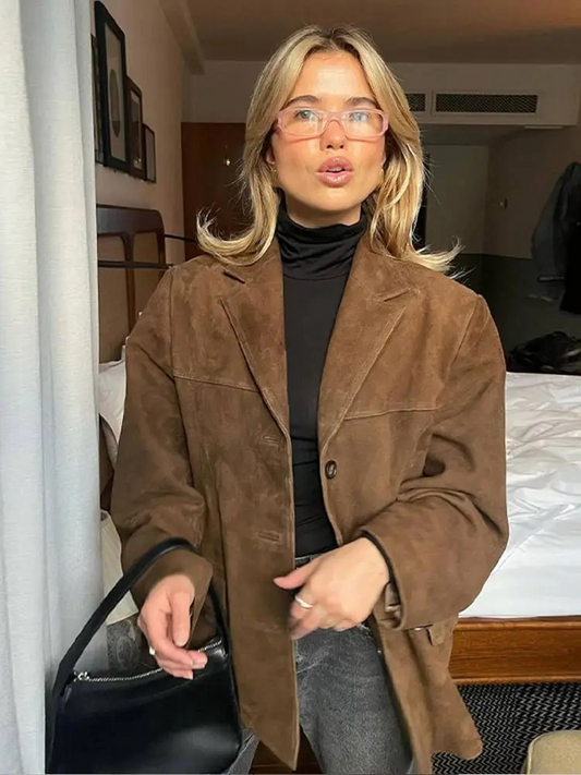 Damen Oversized Trenchcoat – Stilvoller Herbst- und Wintermantel für Business & Freizeit