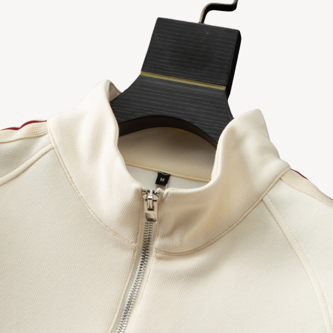 Men's tracksuit modern casual sports look with zipper