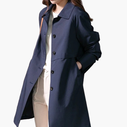 Damen Trenchcoat Kurz Elegant Klassisch für Büro und Alltag